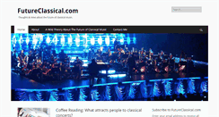 Desktop Screenshot of futureclassical.com