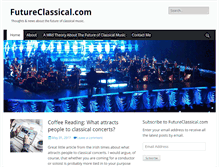 Tablet Screenshot of futureclassical.com